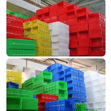 多功能塑料筐快递长方形加厚水果大号蔬菜运输货筐子胶框周转箱