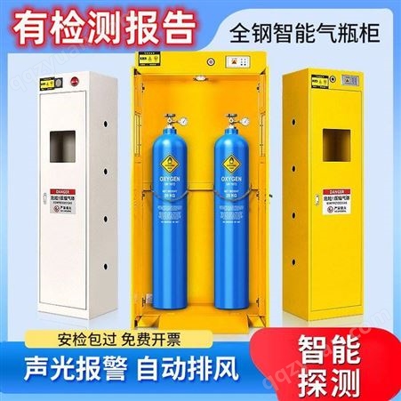 全钢气瓶柜实验室防爆安全柜单/双/三/四瓶甲烷丙烷丙烯丁烷乙炔